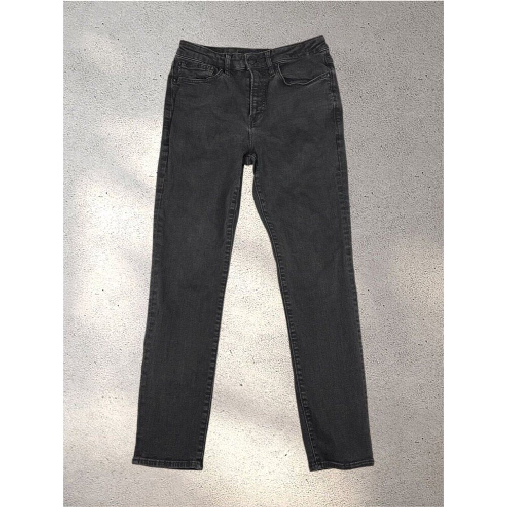 Express Hyper Stretch Slim Jeans Mens 30x30 Black Gray Wash Denim Streetwear EUC